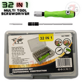32 In 1 Multi Tool Screw Driver Set Professional Tool Kit 32 Attachment Heads