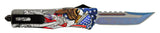 USA Liberty OTF Knife Flag and Eagle Red White & Blue - Tanto Xtreme S2G Tactical Knives