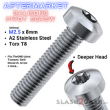 M2.5 x 8mm Torx T8 Balisong Screw theone tsunami monarch serif Hardware The ONE Butterfly Knife Aftermarket Upgrade
