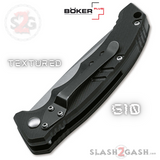 Boker Plus Intention II Automatic Knife Black G10 - Stone Wash D2 Switchblade w/ Safety