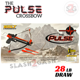 The PULSE Bolt Crossbow 28 Pound Draw w/ Foot Stirrup Black Red Crossbow
