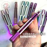 TIANQI Cygnus Balisong Clone Butterfly Knife - Aluminum w/ G10 Sandwitch construction