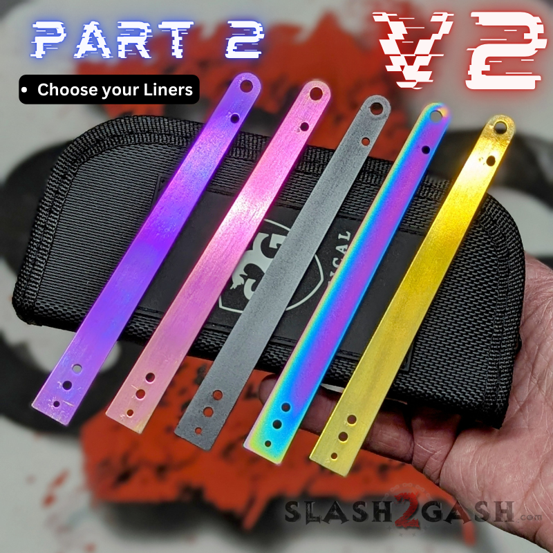 S2G FrankenREP V2 Balisong BUILD-A-KNIFE - (part 2 of 5) liners