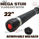 Stun Baton large flashlight stun gun Jolt Mega Stun 22" inch self defense 100m volts