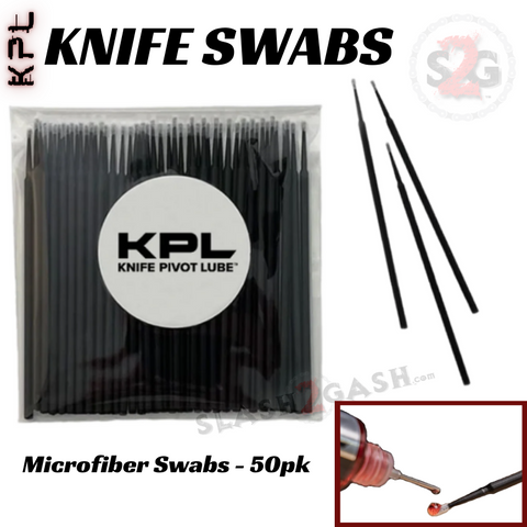 KPL Knife Care Microfiber Swabs Ultra-Fine Bristles - 50 Pack