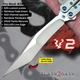 Replicant Balisong clone V2 Franken REP Butterfly Knife Hollow Grind Tanto Recurve S2G 290