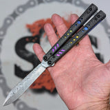 S2G FrankenREP Balisong clone TITANIUM Butterfly Knife - V2 (Carbon Fiber)