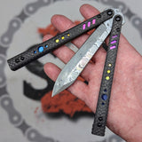 S2G FrankenREP Balisong clone TITANIUM Butterfly Knife - V2 (Carbon Fiber)