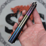 S2G FrankenREP Balisong clone TITANIUM Butterfly Knife - V2 (Carbon Fiber)