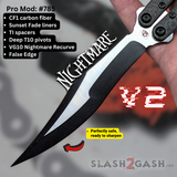 S2G FrankenREP Balisong clone TITANIUM Butterfly Knife - V2 (Carbon Fiber)
