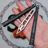 S2G FrankenREP Balisong clone TITANIUM Butterfly Knife - V2 (Carbon Fiber)