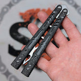 S2G FrankenREP Balisong clone TITANIUM Butterfly Knife - V2 (Carbon Fiber)
