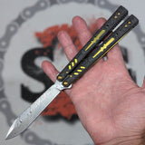 S2G FrankenREP Balisong clone TITANIUM Butterfly Knife - V2 (Carbon Fiber)