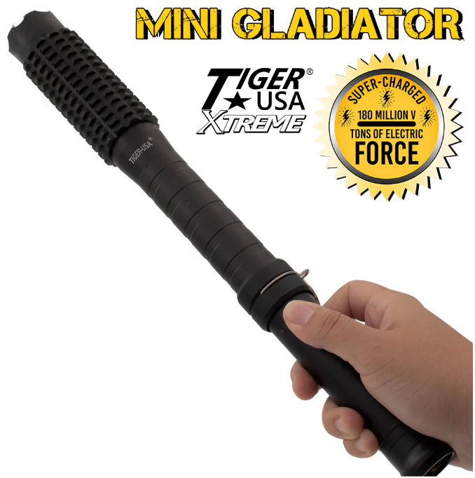 STUN BATON 125M Volts w/ LED Flashlight Stun Gun Tiger USA STUN BATON 125M Volts w/ LED Flashlight Stun Gun Tiger USA