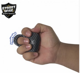 Street Wise Sting Ring HD Stun Gun 18,000,000 Volt Lightweight Rechargeable Self Defense Security - Carbon Fiber