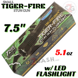 STUN GUN 180M Volts w/ LED Flashlight Tiger USA Police Grade - Tiger Fire