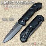 Striker Switchblade Lightweight Automatic Knife Black Aluminum CNC machined reverse tanto