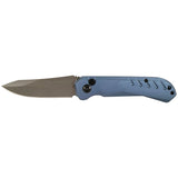 Striker Switchblade Lightweight Automatic Knife Blue Aluminum CNC machined reverse tanto