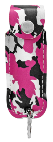 Pepper Spray 1/2 Ounce Police Strength OC-17 W/ Keychain - Pink Camo 2