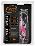 Pepper Spray 1/2 Ounce Police Strength OC-17 W/ Keychain - Pink Camo 2