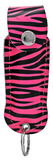 Pepper Spray 1/2 Ounce Police Strength OC-17 W/ Keychain - Pink Zebra