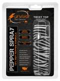 Pepper Spray 1/2 Ounce Police Strength OC-17 W/ Keychain - Zebra