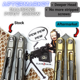 m2.5 x 5mm The ONE Viper Balisong Clone Pivot Screws TITANIUM Butterfly Knife