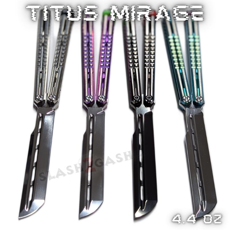 Titus ORIGINAL Titanium Balisong Butterfly Knife VG10 - MIRAGE