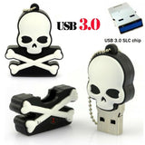 Cute Skull & Crossbones USB Flash Drive 3.0 Rubber Memory Stick 16/32gb 10x FASTER!