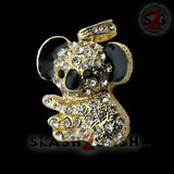 Cute Crystal Koala Necklace USB Flash Drive 2.0 Pendant 16 GB gold/silver Memory Stick