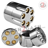 Revolver Bullet Herb Grinder Tobacco Mill - 3 Parts 2 Sizes 40mm 50mm