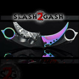 CSGO Counter Strike Full Tang KARAMBIT Tactical Claw Neck Knife w/ Sheath