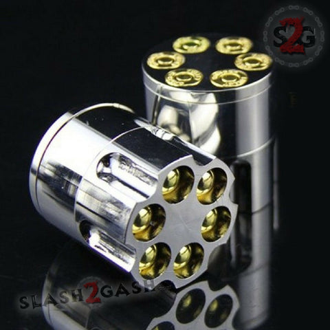 Revolver Bullet Herb Grinder Tobacco Mill - Small 1.6 Inch 3 piece 40mm