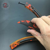 CSGO Blaze Flames Butterfly Knife TRAINER 440C Counter Strike PRACTICE Balisong CS:GO