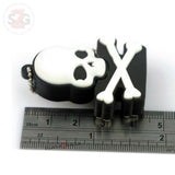 Skull & Crossbones USB Flash Drive 2.0 Rubber Memory Stick 16gb / 32gb