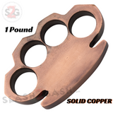 SteamPunk Knuckles Heavy Copper Color Paper Weight - Large Knuckle Duster THICK Metal powdercoat