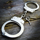 Police Edition Double Lock Steel Professional Grade Handcuffs - Silver