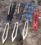 G10 Trainer Butterfly Knife Ball Bearings Practice Balisong - Adjustable Latch