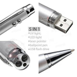 5-in-1 Multi Function Pen w/Laser 2 Lights USB Flash Drive 3.0 16gb pendrive U disk Memory Stick Gadget