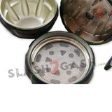 Camo Hand Grenade Tobacco Herb Grinder - 3 piece w/ Pin Handle
