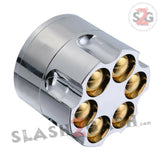 Revolver Bullet Herb Grinder Tobacco Mill - 3 Parts 2 inch 50mm Weed Grinder Marijuana