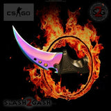Titanium Rainbow 2pc Set CSGO Butterfly Knife + Elite Karambit CS:GO Counter Strike SHARP