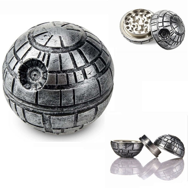 3 Layer Zinc Alloy Death Star Grinder - BudSphere