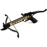 80 lb Metal Self Cocking Pistol Crossbow W/ Arrows Bolts Hunting Archery Gun