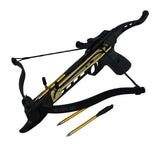 80 lb Metal Self Cocking Pistol Crossbow W/ Arrows Bolts Hunting Archery Gun