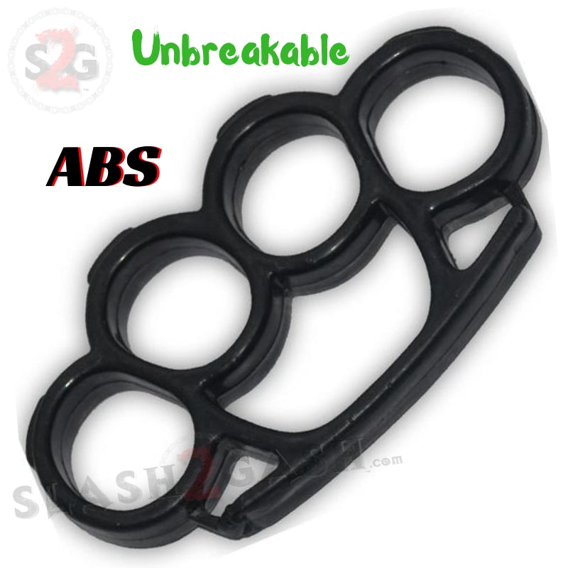 ABS Plastic Knuckles Unbreakable Lexan Paperweight - Black