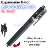 Expandable Steel Baton AUTOMATIC Police Force Spring Loaded Stick - Next Generation 16"