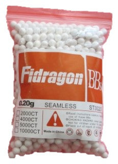 Fidragon Airsoft BBs .20g Super Precision, Seamless, Competition Grade Ammo - 1000 Round