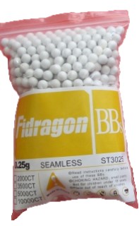 Fidragon Airsoft BBs .25g Super Precision, Seamless, Competition Grade ammo - 1000 Round