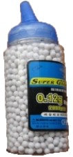 Double Eagle 2000 Round Bottle .12g Airsoft BBs 6mm - White